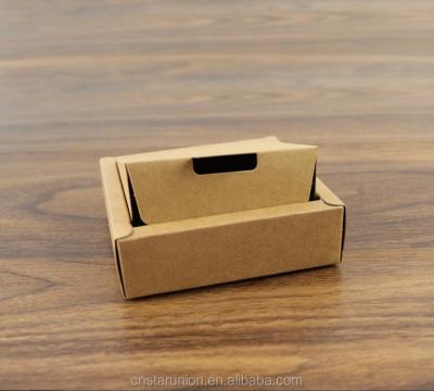 China Recyclable Recycled Foldable Plain Kraft Paper Box For Phone Packing Box For Sock And Clothes Floding Brown Craft Cardboard Tea Gift Box for sale