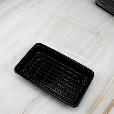 China Disposable Clear Bakery Pastry Square Cake Bread Take Out Container Food Packaging Plastic Box for sale