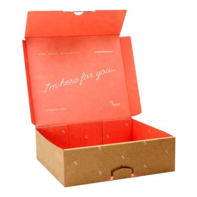 China High Quality Recycled Materials Bra Storage Box Cardboard Customized Gift Box Printing Folding Cardboard Clothing Packaging Boxes for sale