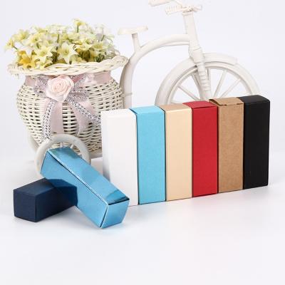 China Luxury Recycled Lipstick Paper Box Essential Oil Packaging Gold Foil Letter Cosmetic Lipstick Box Pure Color Materials Packaging Perfume Box for sale