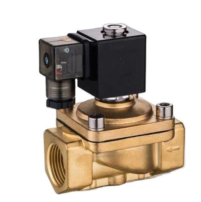 China PU220 series pu220-08A 1inch dc12v 2/2way general high pressure solenoid valves wireless valve for oil valvula water-air solenoid 1