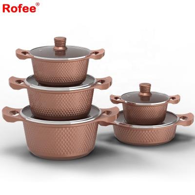 China Viable Running Indoor Marble Stick Cassers Non Die Molded Pot Sets juego de ollas for sale