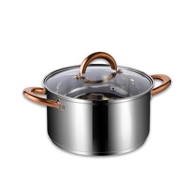 China 304 Stainless Steel Kitchen Sustainable 9pcs Non-Stick Pot Pan Cookware Set for sale