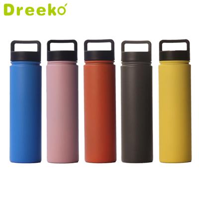 China Stainless Steel Sustainable Water Bottle Double Wall Vacuum Flask Insulated Sweat Proof Sports Design Thermos Wide Mouth Cover for sale