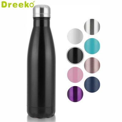 China Sustainable Custom Double Wall Vacuum Insulated Stainless Steel Thermos Vacuum Flask Swell Cola Shape Sport Water Bottle for sale