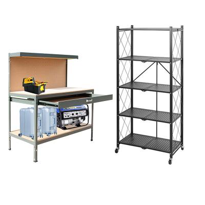 China Heavy Duty Black Metal Steel Pegboard Hotels Service Workbench for sale