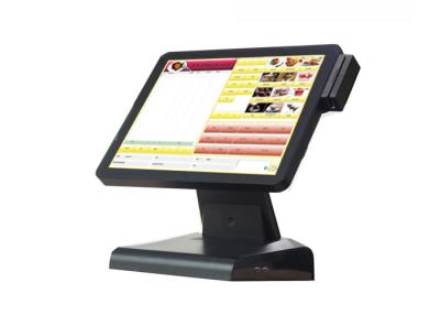 China Aluminum All In One Touchscreen POS Terminal PC Touch 15'' With Built - In Card Reader for sale