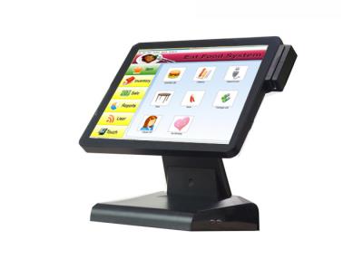 China Professional Flat Linux Touch Screen POS System Black Color With Built - In MSR for sale