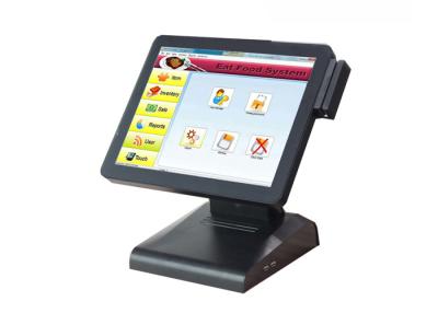 China 5 Wire Resistive Touch Screen Cash Register Restaurant Use With Card Reader for sale