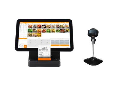 China Touch Screen Pos Machine 15.6 Inch Counter Pc 1D scanner 2809AS for sale