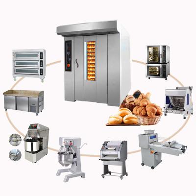 China Steam Oven Bread Baking Bakery Machine Forno Rotativo Horno Ofen Automatic Rotary Rotating Vegetable Processing Plant Commercial Electric Gas Eletrico for sale