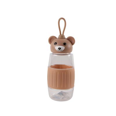 China Wholesale Cheap Stocked Price The Taidi Bear Style Portable Plastic Mineral Water Bottle Price For Kids Gift for sale