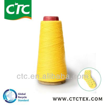 China Recycled recycled cotton/polyester yarns for sock for sale