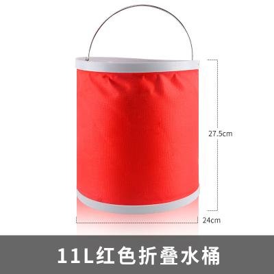 China High Quality Portable Car Cleaing 11L Car Bucket Outdoor Collapsible Folding Water Bucket For Car Wash for sale