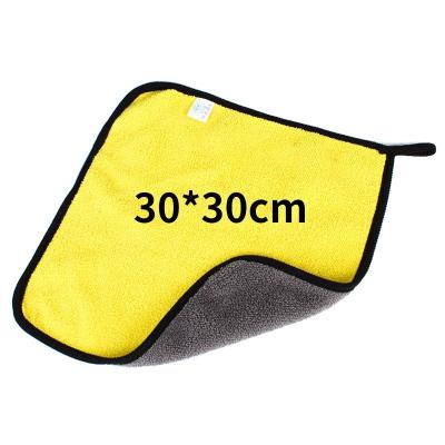 China Car Care Wholesale Microfiber Fleece Coral Professional Car Towel Super Absorbent Car Cleaning Detailing Quick Dry Soft Towel for sale