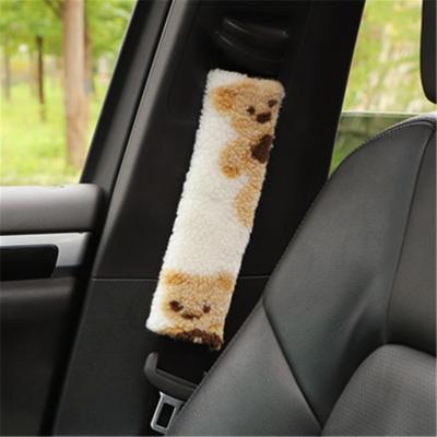 China Cute Car Supplies Seat Belt Cover Safety Shoulder Cover Lengthened Cartoon Cute Car Stitch Interior Decoration for sale