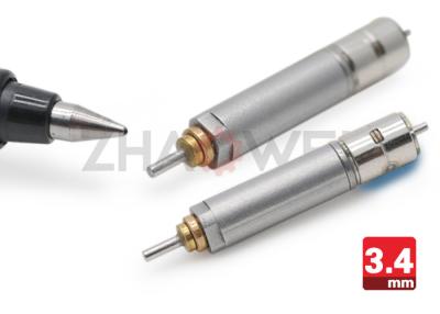 Chine Moteur 3.4mm 3.0VDC Minisize de C.C de Metal Gear de tige pousseuse à vitesse réduite pour des verres de VR/AR à vendre