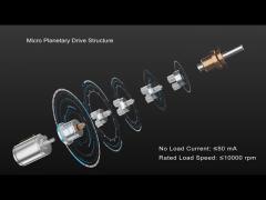 4mm Low Noise Micro Planetary Gearbox With Stepper Gearmotor