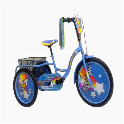 China 2022 new design luxury tricycle 20inch unisextype mannequin three blue wheels with trolley and plate for sale