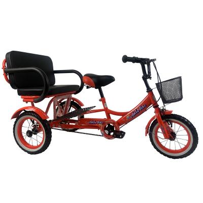 China Manufacturers Good Quality Cheap Chinese Kids Bike Child Tricycle 3 Wheel Bicycle For Kids With Big Back Seat for sale