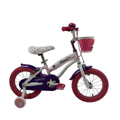 China New style 12inch steel for 3-5years old steel rims hand brake girls child bicyc for sale