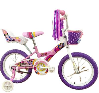 China Children Cycle New Design Children Cycle 16inch Girl Style Child Bike Ride On Toy Doll Carrier for sale