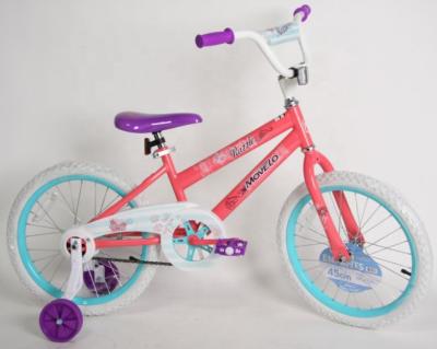 China Cheap 18inch BMX Frame Kids Bike With Color Popular Manufacturer With Air Tire For Girls Kids Bike for sale