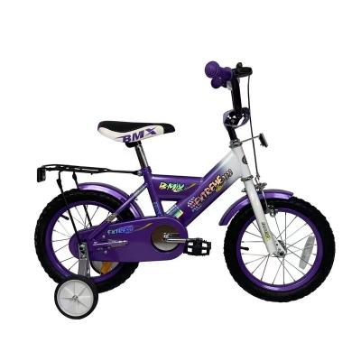 China Cheap Design 2022 New Design Kids Bike Luxury BMX Steel Frame With Rear Carrier Foot Brake Ride On Toy For Boy Children Bike for sale