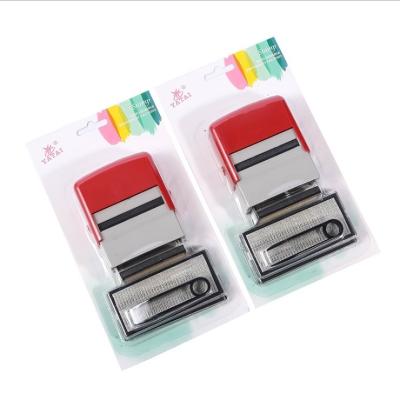 China Ink Back Office School Individual Ink Signature Numbers Font Monogram Slot Cartridge Individual Double Ink Stamp Name Movable Letter for sale