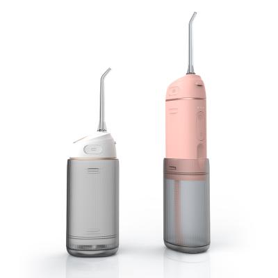 China Household/Travel Mini Well Water Flosser 2022 Cordless Foldable Tank Clean Teeth Braces Dental Oral Clean Irrigator for sale