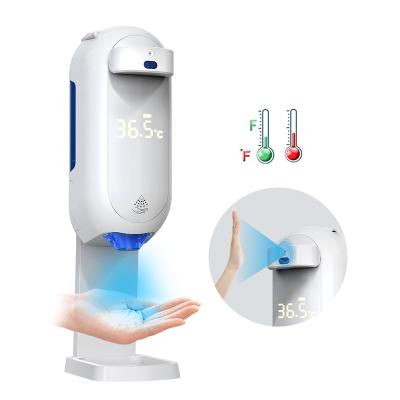 China Foam Soap Dispenser 2021 New Product L5 Plus Touchless Automatic Soap Spray Gel Foam Dispenser With Thermometer Hand Temperature Test for sale