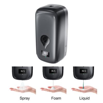 China Antomatic Foam Soap Dispenser 2022 Hand Sterilizer Dispenser With Thermometer Gel Foam Liquid Soap Dispenser for sale