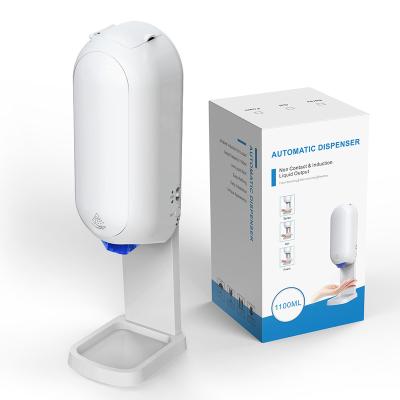 China Foam High Quality Flat Soap Dispenser Link Automatic Soap Dispenser Non Touch School Office Compressed Air Source Hand Sanitizer for sale