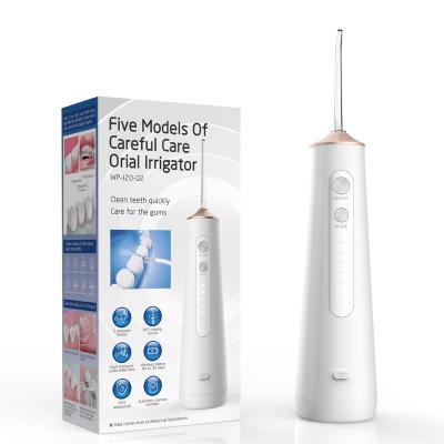 China Outdoor Cordless Water Flosser Rechargeable Portable Oral Irrigator Servicing Wopin The Travel Home With Large Capacity Tank for sale