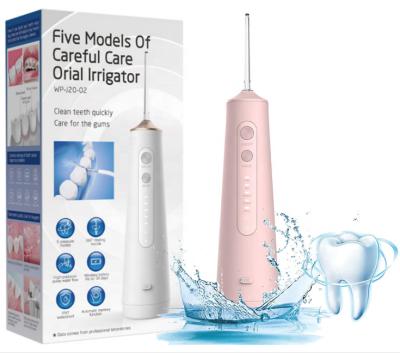 China Hotel Household USB Water Jet Flosser Travel Portable Rechargeable Dental Water Pulse Teeth Cleaning Machine for sale