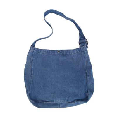 China Softback 100 New Zealand Eco Friendly Casual Denim Tote Bag Recycled Crossbody Bag New for sale