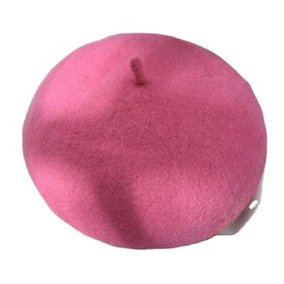 China Wholesale Custom Wool Felt Beret French Winter Striped Vintage Japanese Style Round Art Painter Hat for sale