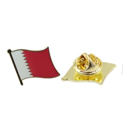 China Custom Europe Metal Bahrain National Day Flag Pin for sale