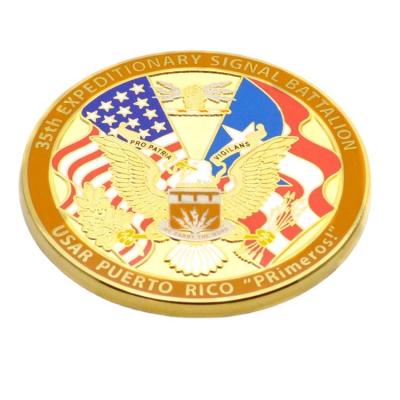 China Custom 3D Gold Challenge Coin USA Eagle Military Coin Europe for sale