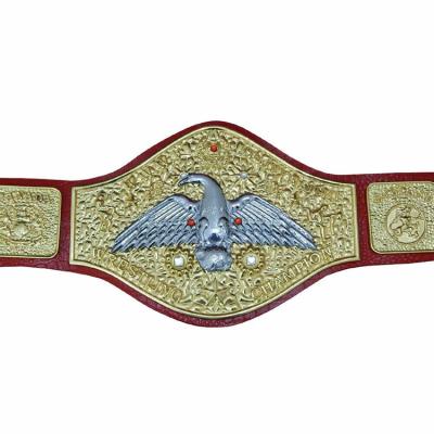 China Custom 3D Boxing Belts Two Tone Plated Wrestling Championship Belt for sale