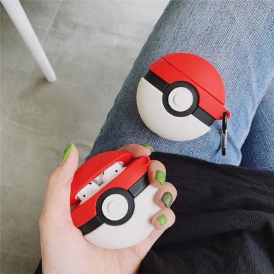 China For Earbuds Hot 3D Cartoon Elf Ball Design Earphone Case With Key Chain For Airpods Pro Cute Anime Style Cover Device For Airpod 1/2/3 for sale