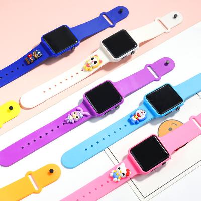 China Waterproof Silicone Children's Cartoon Digital Watch for Women Men Kids Wristwatch Fashion LED Electronic Watches Boy's Girl's Gifts for sale