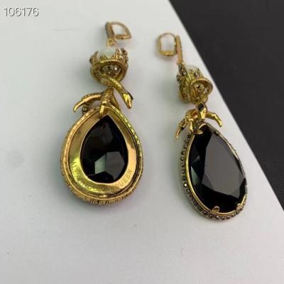 China Fashionable Wholesale High Quality Large Enamel Drop Earrings Chunky Earrings for sale