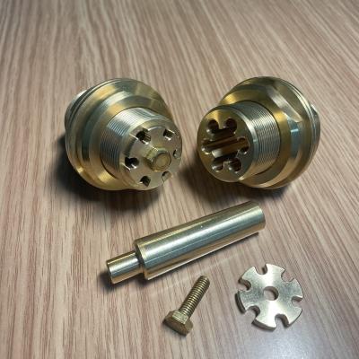 China 60mm RF Armature Brass Six Ways Fiber Optic Waveguides for sale