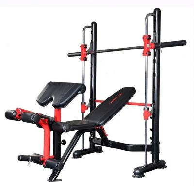 China Indoor Multi-Function Barbell Weight Lifting Power Rack Weight Bench for Modern Fitness for sale