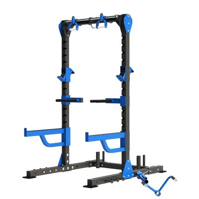 China Commercial Gym Equipment Red Power Squat Rack with Customizable and Durable Design for sale