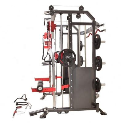 China 2024 hombre negro Matt 3 en 1 Fitness Power Rack Multifuncional Entrenador máquina Smith en venta