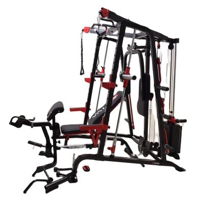 China Indoor Steel Multi Function Squat Rack Power Rack Smith Machine for Gym Fitness Workout for sale