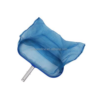 China Good Quality Swimming Pool Accessories Economy Bag Skimmer Pool Deep Leaf Rake With Aluminum Handle WLR02 for sale