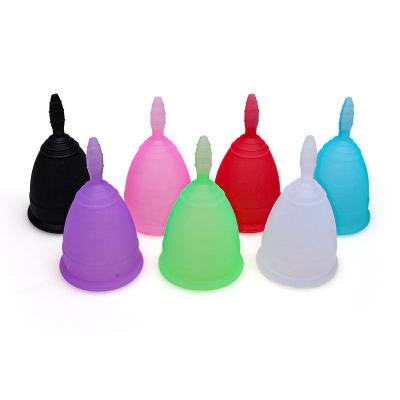 China Eco-friendly Women Reusable Silicone Menstrual Cup Set Hygiene Product Feminine Lady Menstruation Period Cup for sale